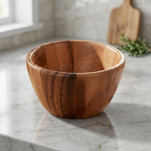 Bol à mélanger en bois émaillé haut de gamme BS International, multifonctionnel, écologique, classique, pour servir les aliments - Product Image 1