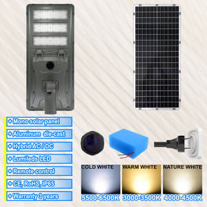 Farola Híbrida <span class=keywords><strong>LED</strong></span> Serie B15, Reflector de Alta Potencia de 1000W para Estadios, Jardines y Exteriores, Cámara Integrada, Luz Solar para Calle Todo en Uno - Product Image 1