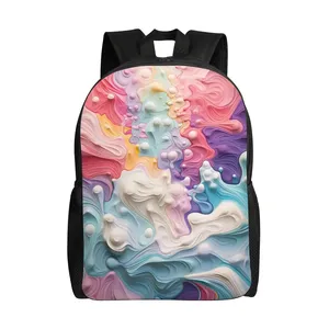 Image personnalisée Sac à dos Oxford Fermeture à glissière antivol USB Sac d'extérieur élégant de grande capacité Sangle de doublure en polyester et nylon durable de 15.6 pouces - Product Image 4