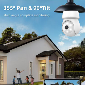 ICSee <b>Light</b> Bulb Surveillance <b>Camera</b> 1080P Night Vision Home <b>Security</b> With Two Way Audio Memory Card Support - Product Image 2