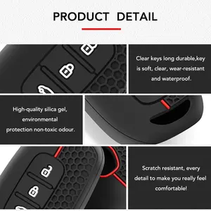 <span class=keywords><strong>Coque</strong></span> de protection en silicone pour clé de voiture Dacia Logan 2021, <span class=keywords><strong>Renault</strong></span> <span class=keywords><strong>Twingo</strong></span> 3, Duster, Captur, Laguna, Scenic, <span class=keywords><strong>coque</strong></span> de clé télécommande - Product Image 6