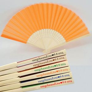 Abanicos de Bambú para Recuerdos de Boda, Elegantes y Ecológicos, Hechos a Mano, Regalos Personalizados - Product Image 5