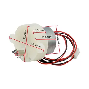 Motor de engranajes 300, caja de cambios de plástico/engranaje de Metal de eje corto, 0,01-0.03A, 5-7RPM, maquinaria eléctrica de desaceleración de Micro Motorreductor - Product Image 6