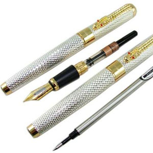 Jinhao-pluma estilográfica de Metal novedosa serie 1008, nuevo producto, dragón CIPP, clásico de negocios, novedad, <span class=keywords><strong>2020</strong></span> - Product Image 1