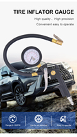 Manomètre numérique SFUTOOLS pas cher avec écran LCD, plage de pression 0-150/0-220 Lbs, ajustement universel, certifié CE, garantie 1 an