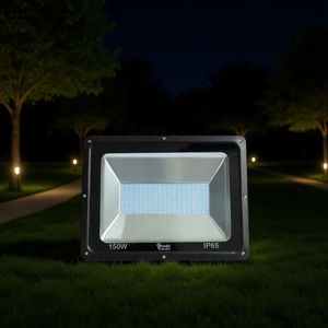 Envío Gratis Reflector LED de 150W con Luz RGB Blanca Cálida Chip COB IP67 para Jardines Exteriores y Estadios Fuente de Alimentación CA de 110V - Product Image 2