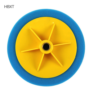 <span class=keywords><strong>6</strong></span> Zoll 150mm Polier pad Poliers cheibe Schwamm blau weiches Polier pad gelber Faden zurück Auto Reinigung