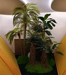 M667 Maison Jardin Hôtel Décor Intérieur Extérieur Décor Paysage de Terre Arbre Soie Plantes Artificielles Décoration - Product Image 3