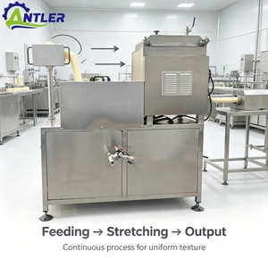 Máquina Eléctrica para Estirar Queso, para la Elaboración de <span class=keywords><strong>Mozzarella</strong></span>, Equipo Automático para Estirar Queso - Product Image 6