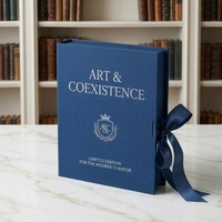 Boîtes à parfum personnalisées en papier avec ruban, fermeture magnétique, forme de livre, boîte en carton, emballage cadeau à rabat