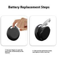 ITAG Rastreador GPS Universal Plano de Repuesto para Mascotas, Dispositivo Antipérdida 4G iOS Bluetooth con Seguimiento en Tiempo Real, Batería de Más de 8 Meses, Plástico