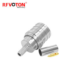 Precio de fábrica QMA macho enchufe Macho Crimp Rg316 Rg174 Lmr100 Cable Rf Coaxial conector cobre coaxial (RF) QMA en Stock - Product Image 1