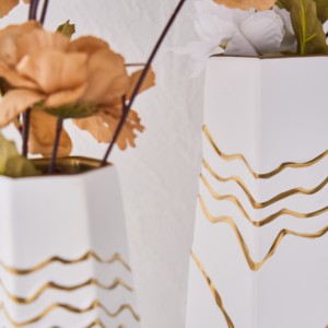 Échantillon gratuit dessus de table de style chinois décoratif simple grand vases à fleurs en céramique blanche moderne <span class=keywords><strong>pas</strong></span> <span class=keywords><strong>cher</strong></span> vaso - Product Image 5
