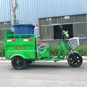 รถสามล้อไฟฟ้าสำหรับงานสุขาภิบาล 48V 580W ถังขยะเดี่ยวขนาด 240 ลิตร บรรทุกผู้โดยสาร 1 คน ตัวถังอะลูมิเนียม สำหรับใช้งานในชุมชน - Product Image 4