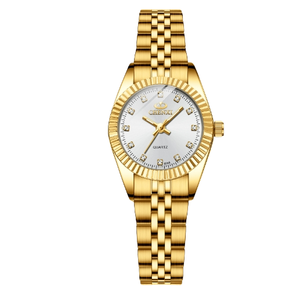 Fabricante chino personalizado mejor pareja barata relojes <span class=keywords><strong>de</strong></span> cuarzo dorado con logotipo para los amantes - Product Image 5