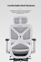 Chaise de bureau ergonomique réglable en tissu - Chaise de direction avec support lombaire réglable en hauteur