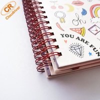 Buku Catatan Spiral Kokoh Kustom/Notepad Jurnal Perencana Agenda Pribadi Sampul Kertas 96 Lembar Untuk Penggunaan Promosi