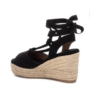 Sandalias de Plataforma con Cuña para Mujer, Modelo 170771, Color Negro, Estilo Espadrille - Product Image 3