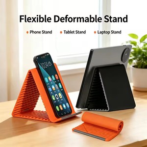 Portable Silicone Holder Lazy Bracket Bendable Freely Into Any Shape Multi-Angle Adjustable <b>Tablet</b> Desktop <b>Stand</b> - Product Image 2
