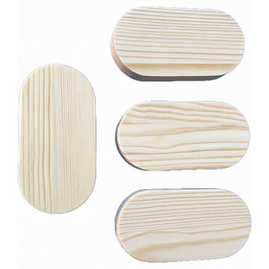 Oval Wooden Base <b>Board</b> Pine Solid Wood Craft DIY Model Material Natural Color Modern Simple Style Handmade Decor - Product Image 5