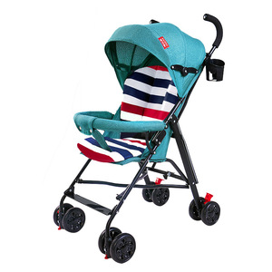 <span class=keywords><strong>Poussette</strong></span> bébé légère <span class=keywords><strong>en</strong></span> métal pliable, type parapluie, avec position assise/allongée, idéale pour les voyages d'été, dossier réglable <span class=keywords><strong>en</strong></span> trois positions - Product Image 5