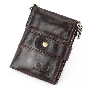 Cartera de Cuero Genuino Royal Bagger para Hombre, Monedero Pequeño, Tarjetero Mini, Portafolio Vintage, Portomonee con Cierre, Bolsillo Masculino - Product Image 5