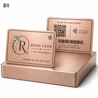 Carte NFC Métallique Personnalisée OEM Prix Usine Carte Intelligente RFID Sans Contact pour Carte de Propriétaire de Voiture NFC et Personnalisation