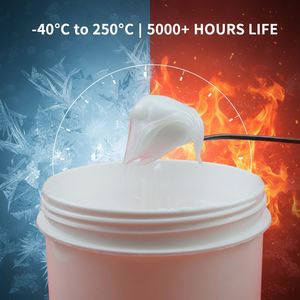 จาระบีซิลิโคนกันน้ำสำหรับเครื่องจักรเกรดอาหาร NSF H1 ทนอุณหภูมิต่ำ -40 องศา  น้ำหนัก 1 กก. ยี่ห้อ Baoxing - Product Image 1