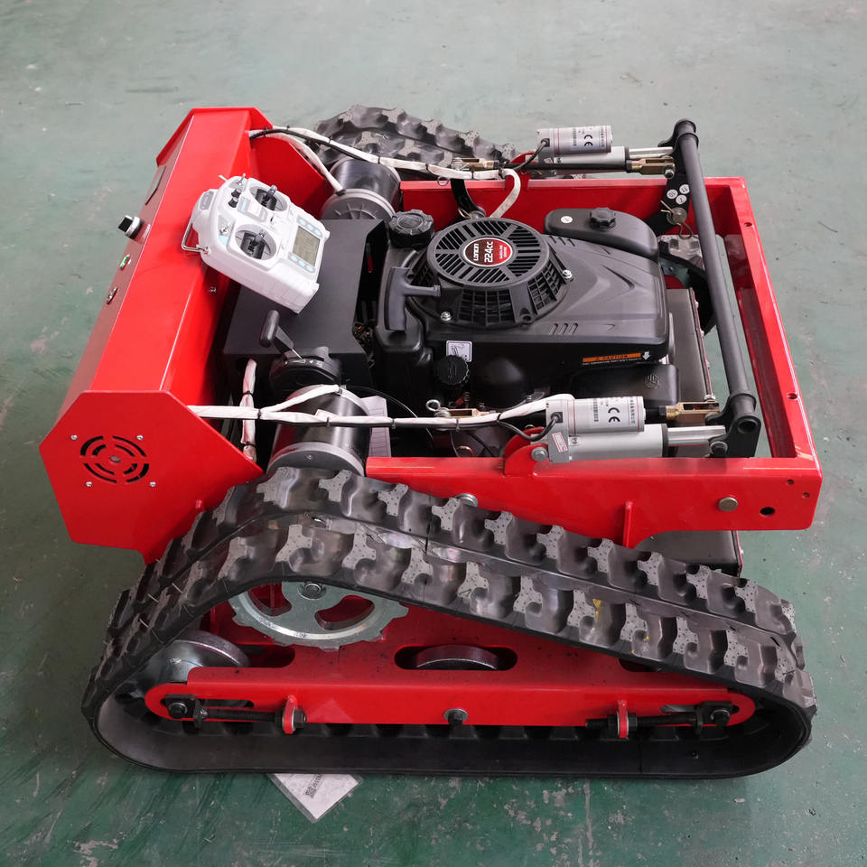 Industrial-Grade Tracked Lawn Mower | Remote Operation for Precision ...