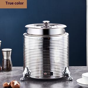 หม้อโจ๊กสแตนเลสไฟฟ้าเชิงพาณิชย์พร้อมฉนวนกันความร้อนมุกสำหรับใช้ในโรงแรมและร้านอาหาร - Product Image 6