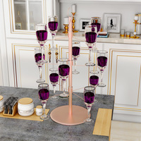 LANDER-MAN Dekorationen für Party Weinglas Stand Rack Champagner Glas Wein regale Party Weinglas Halter