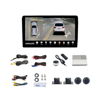 Sistema de Visión Panorámica HD 3D 360° Universal a Prueba de Agua para Automóvil, con Radar de Reversa y Cámara de Reversa para Radio de Automóvil Android