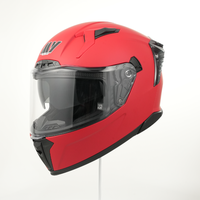 Casque de moto intégral MY FF953 homologué ECE 22.06 DOT, coque ABS, finition mate transparente, double visière anti-impact, visière intérieure noire