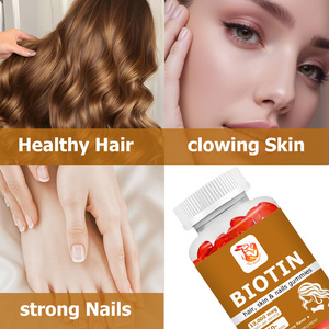 Complément de beauté OEM pour une peau saine, stimulant l'énergie, gommes à la biotine avec extrait de carotte noire, gommes à la biotine - Product Image 6