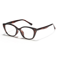 Montures en acétate CX TR90, style européen et américain, lunettes de vue œil-de-chat à verres transparents