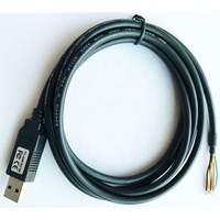Convertisseur série USB vers TTL de haute qualité 1,8 m 6FT TTL-232R-3V3-WE FT232RL Câble gainé en PVC blindé pour utilisation informatique
