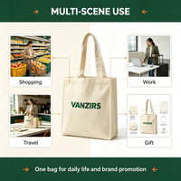Sac fourre-tout en toile de coton imprimé avec logo personnalisé, sac de shopping réutilisable écologique avec fond renforcé OEM ODM