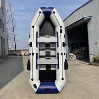 Bateau gonflable portable en PVC Solar Marine de 3,3 m, 5+1 personnes, 2 chambres à air, kayak de pêche pliable, radeau, bateau d'appoint flottant