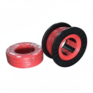 كابل شمسي PV1-F للشهادات، 1.5 مم 2.5 مم 4 مم 6 مم 10 مم، عزل XLPO، أسود وأحمر، سلك نحاسي مطلي بالقصدير للأنظمة الكهروضوئية - Product Image 1