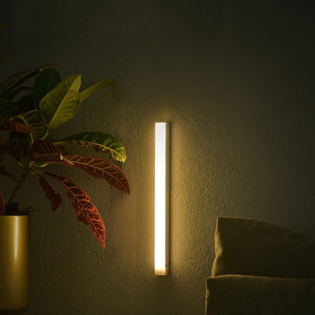LED Kitchen Light Sensor Under Cabinet Lighting USB Closet Wardrobe Led Night Lights