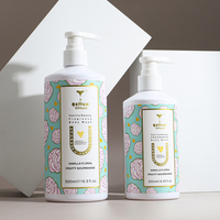 Nettoyant pour le corps moussant doux à l'huile de noix de coco de marque privée formule gel à absorption rapide non grasse parfum hydratant et rafraîchissant