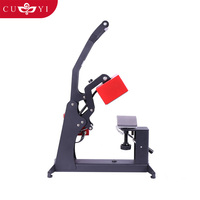CUYI Presse à chaud facile à utiliser pour bouchons Impression de logo La machine d'impression de chapeaux peut être groupée trois en un