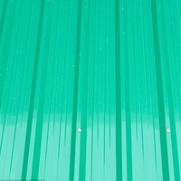 Toiture en métal ondulé vert de haute qualité feuilles de fer peintes panneau en aluminium de couverture de toiture galvanisé
