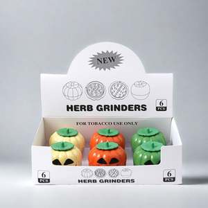 Nouveau moulin à herbes de qualité supérieure pour Halloween, citrouille, 60 mm, 3 couches, vente en gros, épices, moulin manuel, accessoires pour fumer - Product Image 6