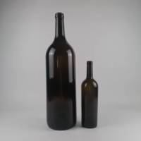 En stock, vente en gros, bouteille de vin en verre de grande capacité, 750 ml, 1500 ml, 3 l, 5 l, 6 l, bouteille de vin en verre avec bouchon