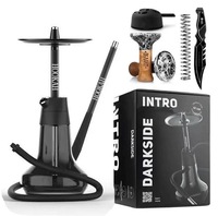 Kit Chicha en Alliage d'Aluminium, Meilleure Vente Transfrontalière, avec Tube en Silicone à Tube Unique et Accessoires Anti-brûlure pour Bol