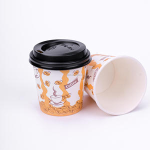 Bicchieri di Carta Monouso da 7 OZ con Coperchi Antisgocciolamento per Cioccolata Calda e Forniture per <span class=keywords><strong>Bar</strong></span> - Product Image 3