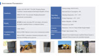 Fast Installation Digital Weight Measuring Instruments with Large LCD Display High Accuracy 0.5-1% 9-36V for Wheel Loaders