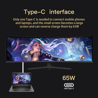 Monitor Curvo para Juegos de 49 Pulgadas, 5K Ultra Ancho, 32:9, 165Hz, Q495K MAX -LM, Panel HVA Grado A+, 5120x1440 para PC