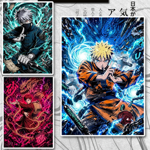 Planche d'art Anime Nijia en acrylique, carte à collectionner personnalisé<span class=keywords><strong>e</strong></span>, personnage de manga japonais, bord doré, planche Shikishi pour la décoration murale de la chambre des fans - Product Image 3